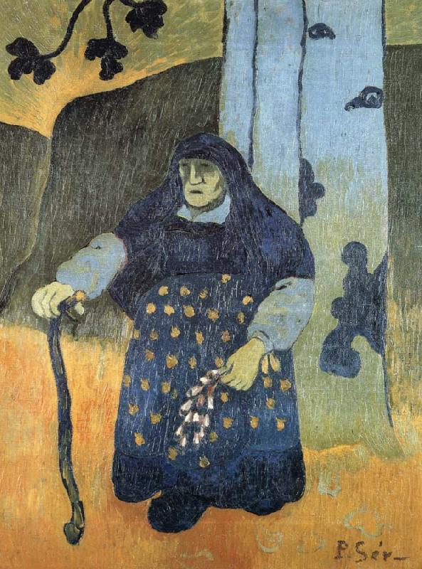 Paul Serusier old berton woman under a tee